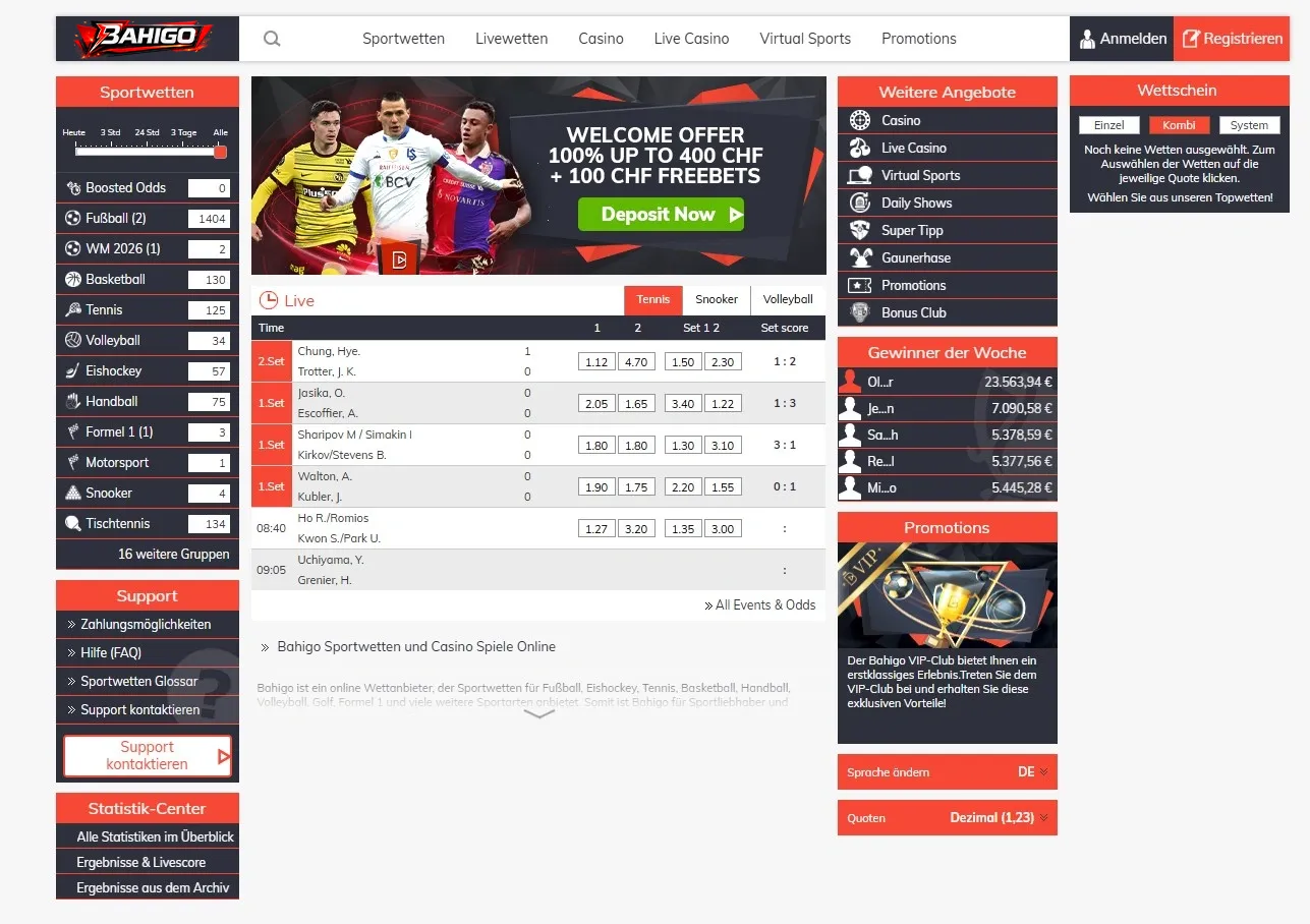 Überblick und Einstieg ins Bahigo Casino